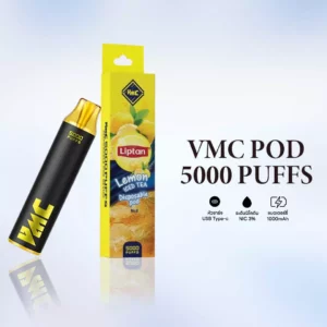 VMC 5000 Puffs Lemon Iced Tea กลิ่นชามะนาวเย็น